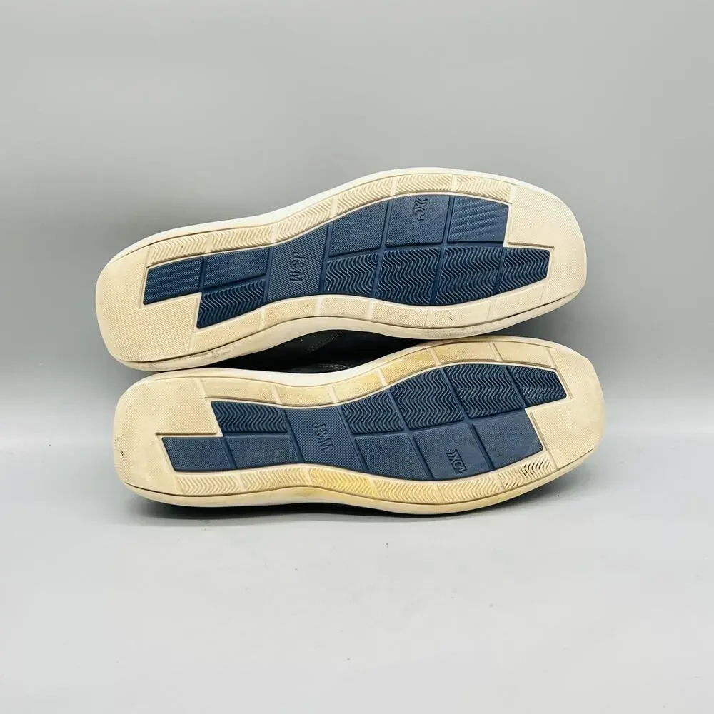 Johnston & Murphy Shoes Mens 12 Gray Leather XC4 Boat Moc Toe Casual Comfort